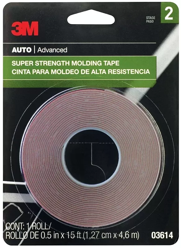 03614 Molding Tape 1/2 Inch X 15 Feet For Automotive Applications