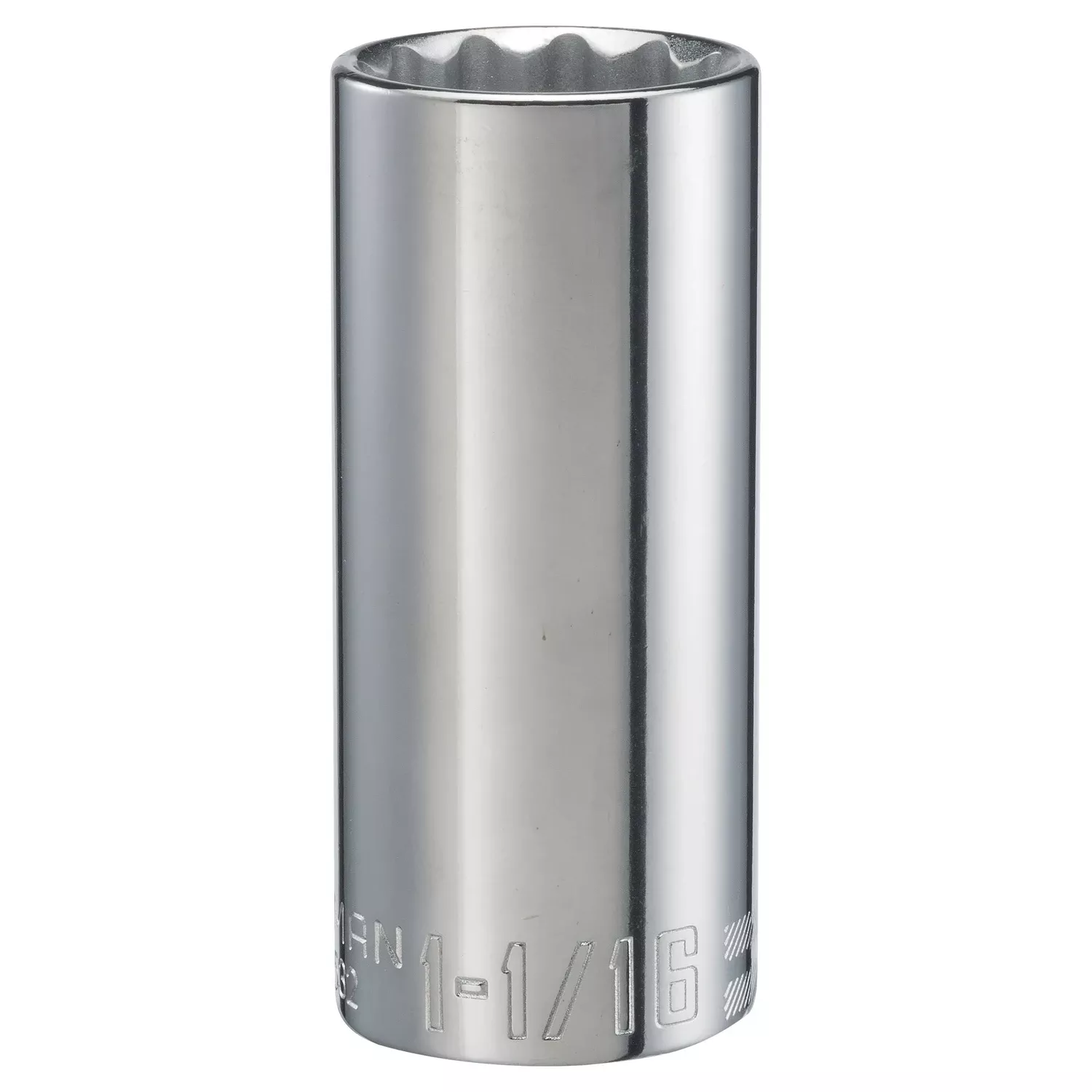 1-1/16 In. X 1/2 In. Drive Sae 12 Point Deep Socket