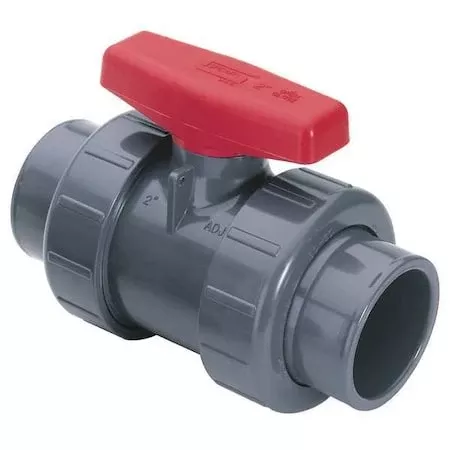 1-1/4″ Socket x FNPT PVC Ball Valve Inline
