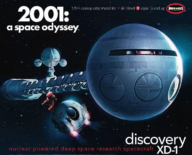 1/144 2001 Space Odyssey Discovery XD1 Nuclear Powered Deep Space Research Spacecraft 41" Plastic Model Kit (MOE20013)