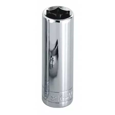 1/2 in Drive, 9/16″ SAE Socket, 6 Points,Steel, Chrome, 9/16 in