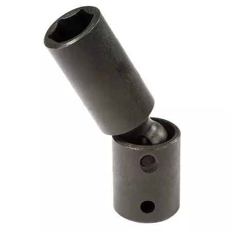 1/2 in Drive Flex Impact Socket, Metric, black oxide, 2 5/8 in L