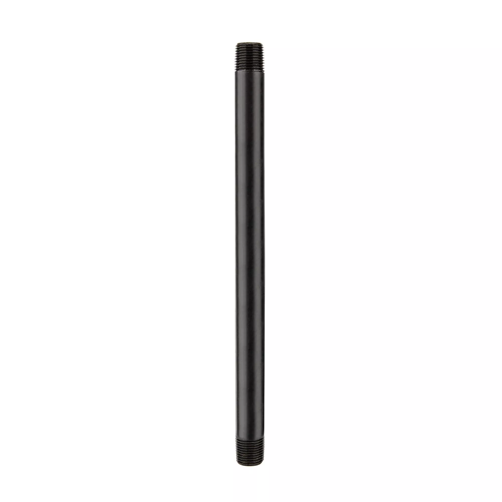 1/2 in. x 12 in. Prefinished Matte Black Pipe