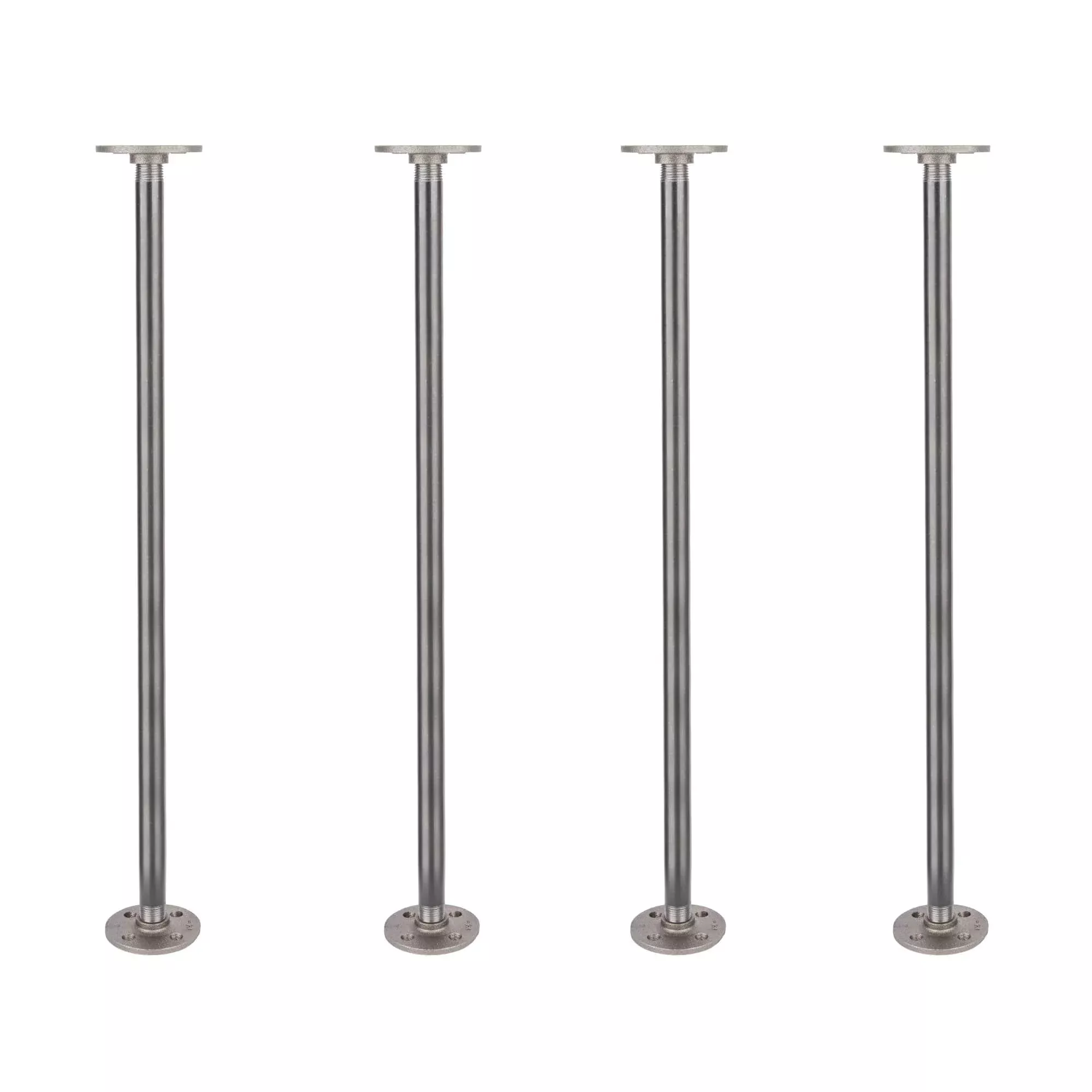 1/2 in. x 24 in. Round Flange Pipe Table Legs – 4 Pack