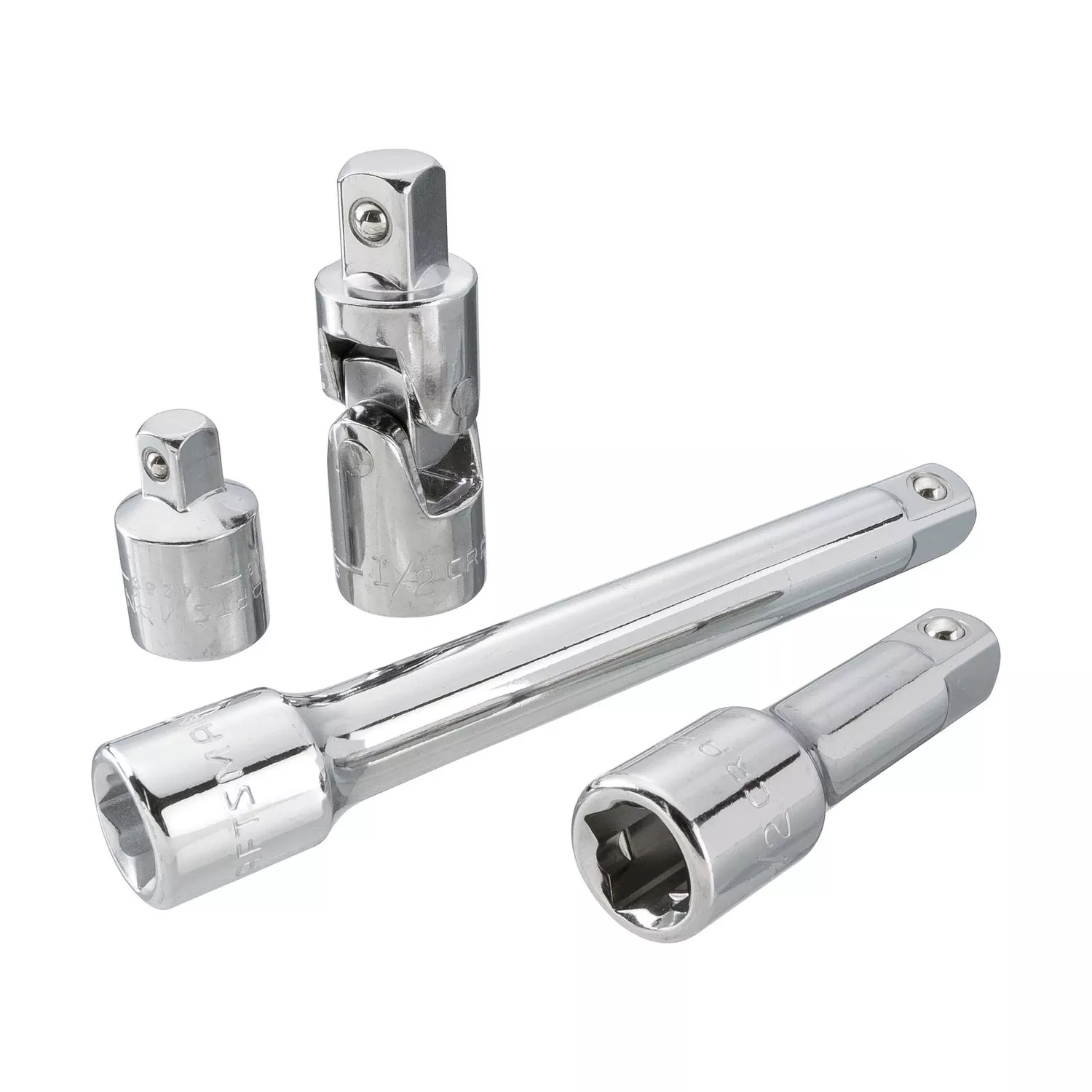 1/2 Inch Drive Metric And Sae Socket Accessory Set – 4 Piece