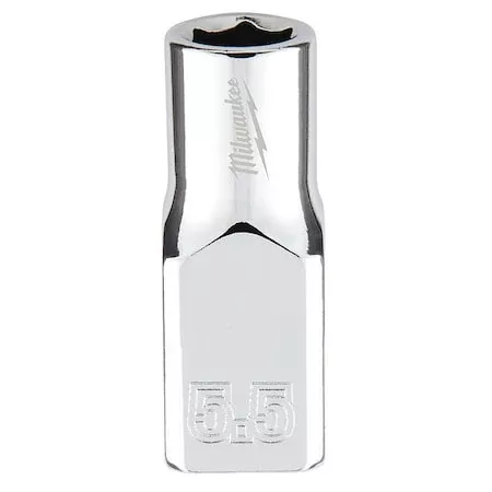 1/4 in. Drive 5.5mm Metric 6-Point Socket with FOUR FLAT Sides