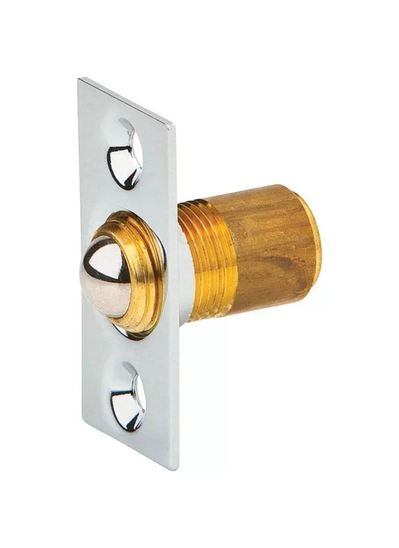 1.5 In. H X 0.75 In. W X 1 In. D Polished Chrome Brass Ball Catch