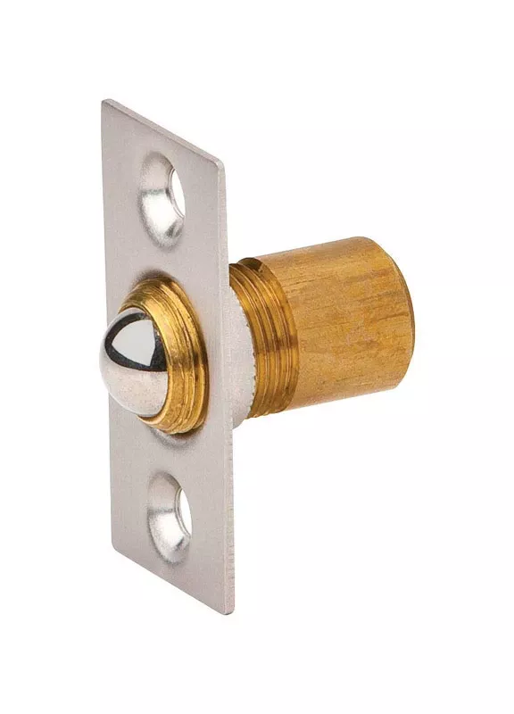 1.5 In. H X 0.75 In. W X 1 In. D Satin Nickel Brass Ball Catch