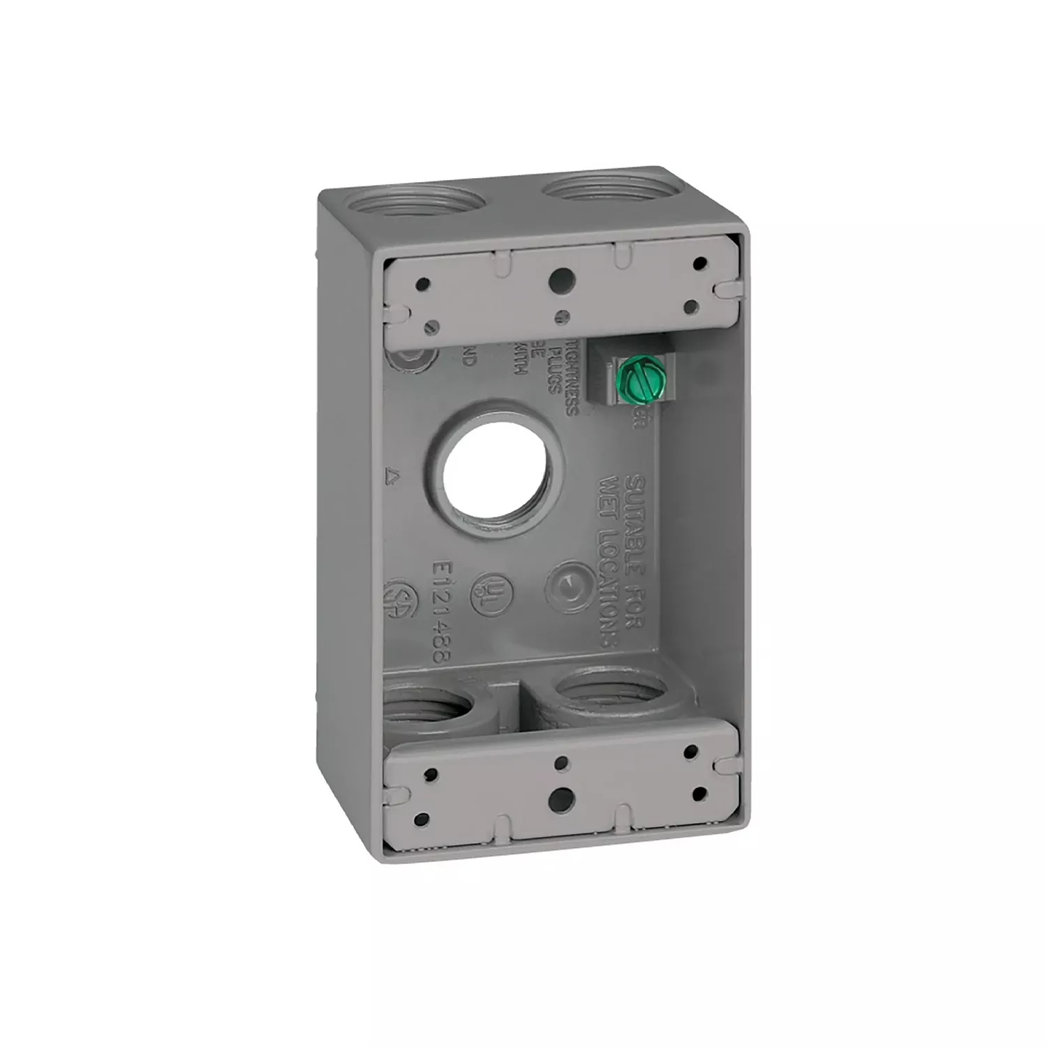 1 Gang Weatherproof Box 4.5 X 2.8 X 2 In. Gray Model 14253-5