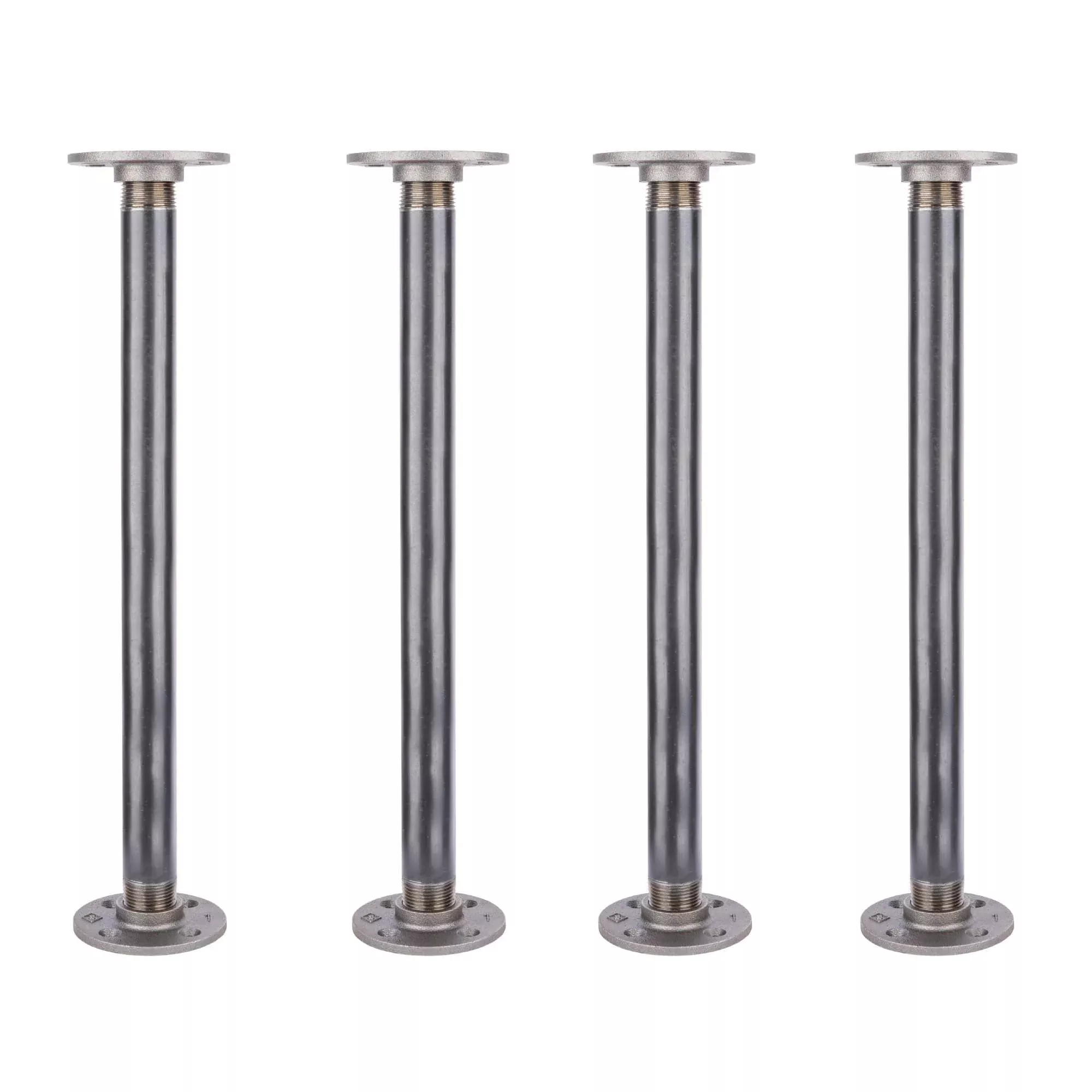 1 in. x 18 in. Round Flange Pipe Table Legs – 4 Pack