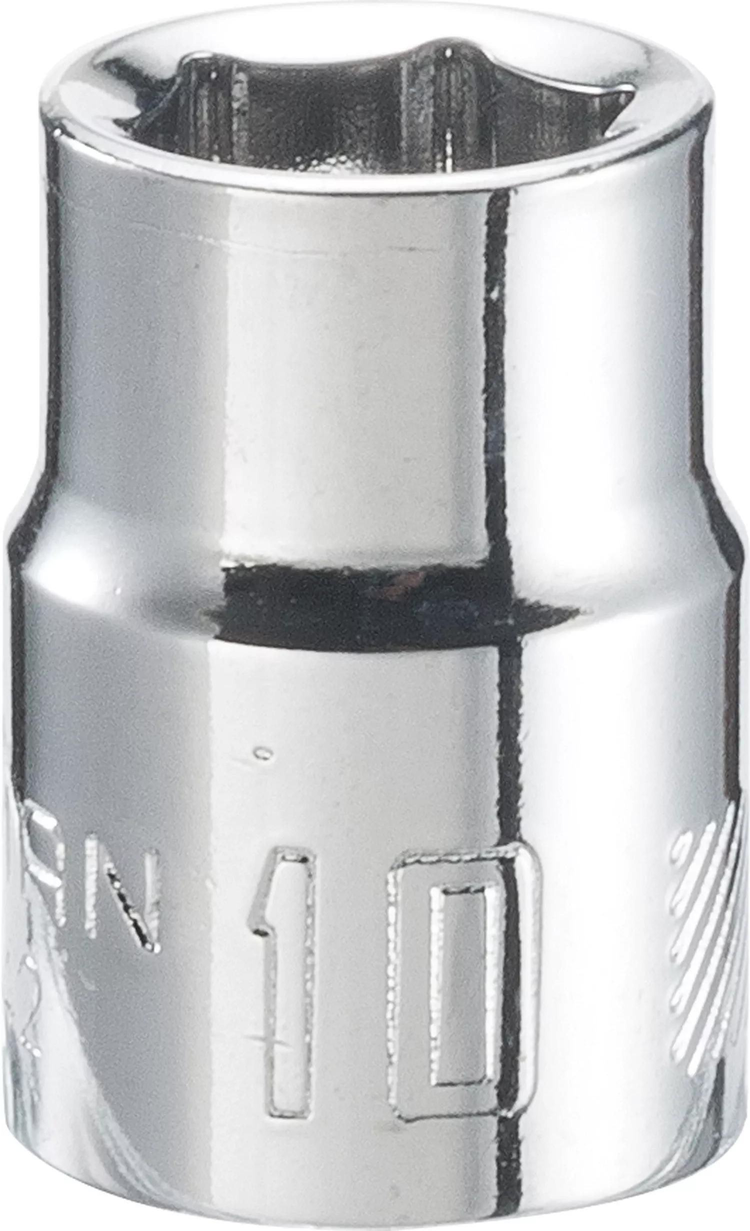 10 Mm X 3/8 In. Drive 6 Point Shallow Socket – Single Piece