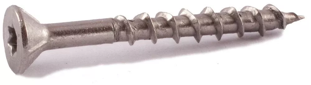 #10 x 2 1/2 Simpson 6-Lobe Flat-Head Deck-Drive™ DWP Wood Screws 316 Stainless Steel(T25) – Box (1750)