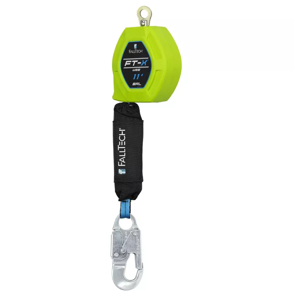 11′ FT-X Web Class 1 SRL-P with Aluminum Snap Hook – 84711SA4 – FallTech