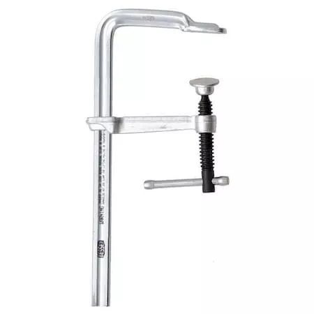 12 in Bar Clamp, Steel Handle and 2 1/4 in Throat Depth