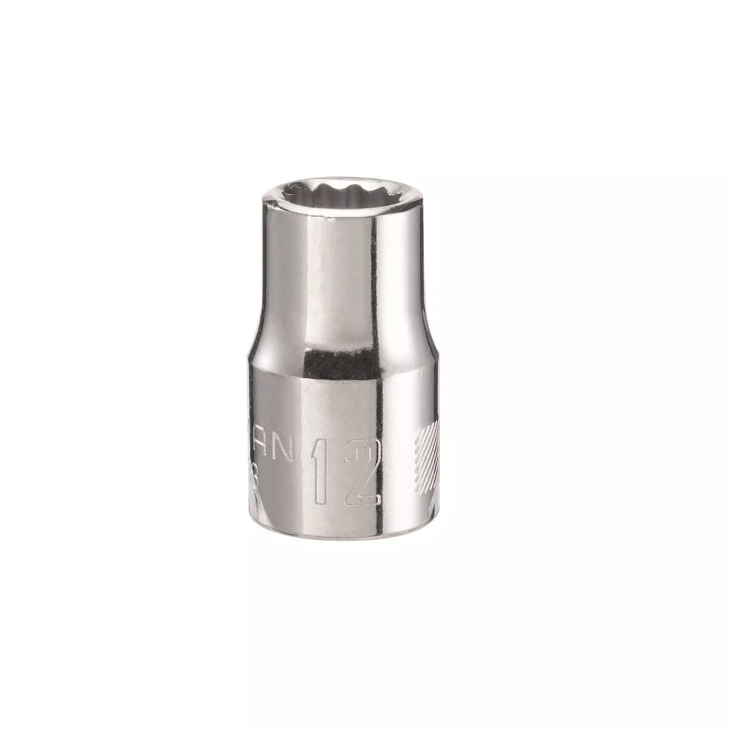 12 Mm X 1/2 In. Drive 12 Point Shallow Socket – Single Piece