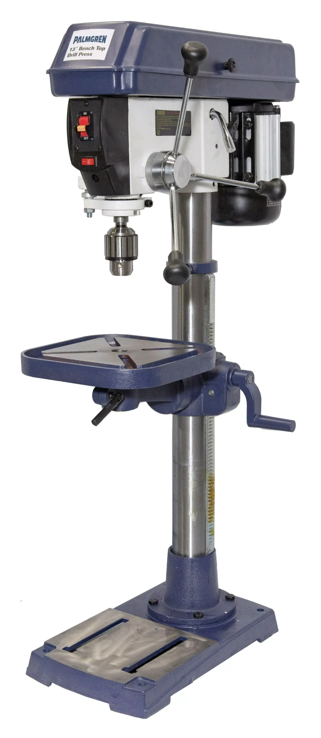 13″ 16-Speed Benchtop Step Pulley Drill Press