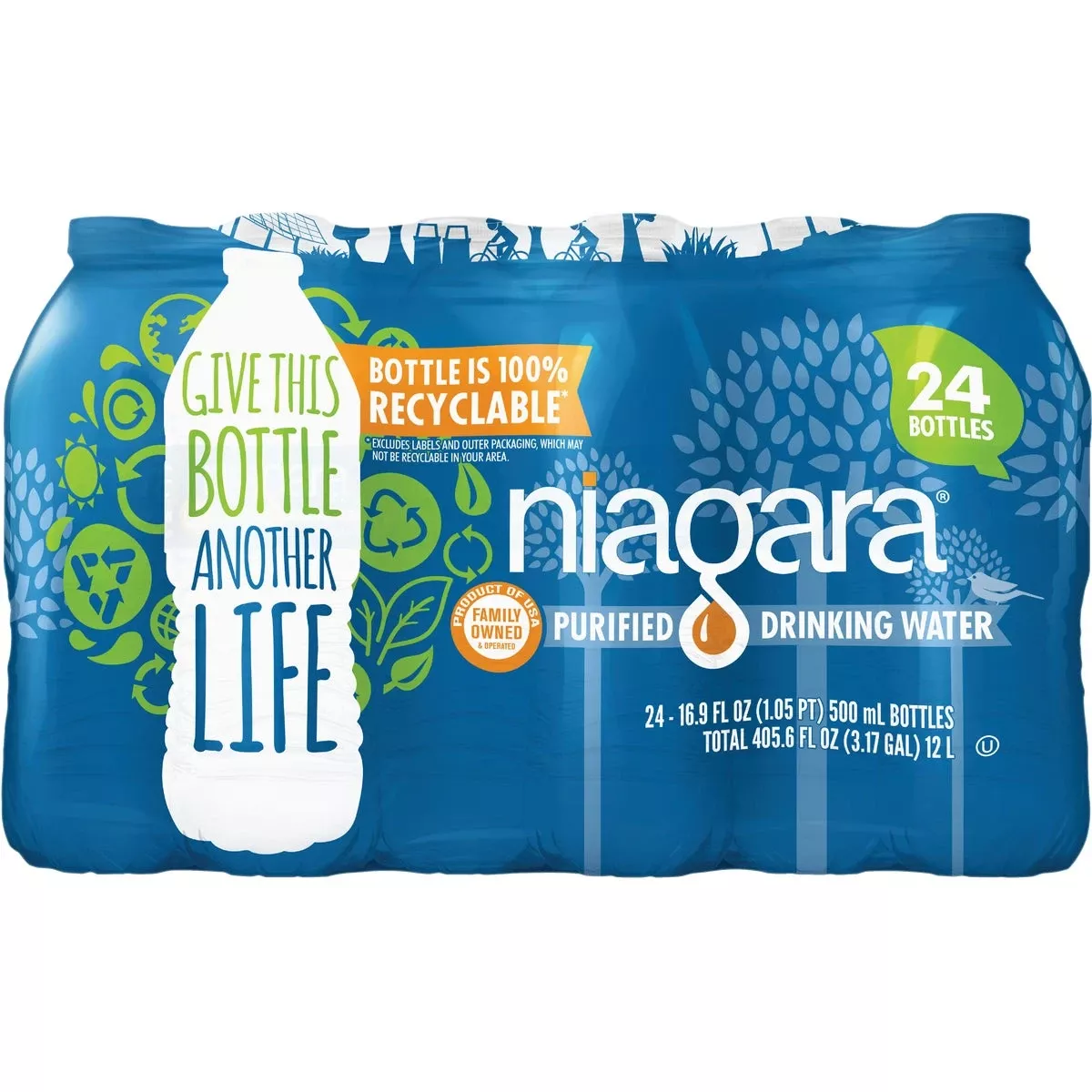 16.9 Fl. Oz. Purified Drinking Water (24-pack)