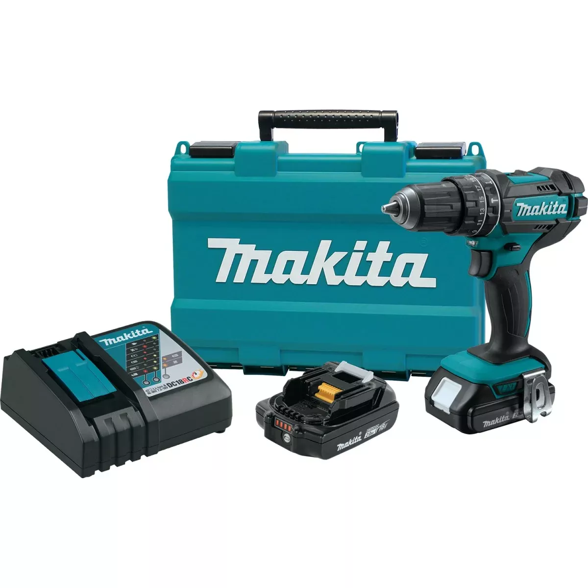 18V LXT Lithium‑Ion Compact Cordless 1/2" Hammer Driver‑Drill (2.0Ah)