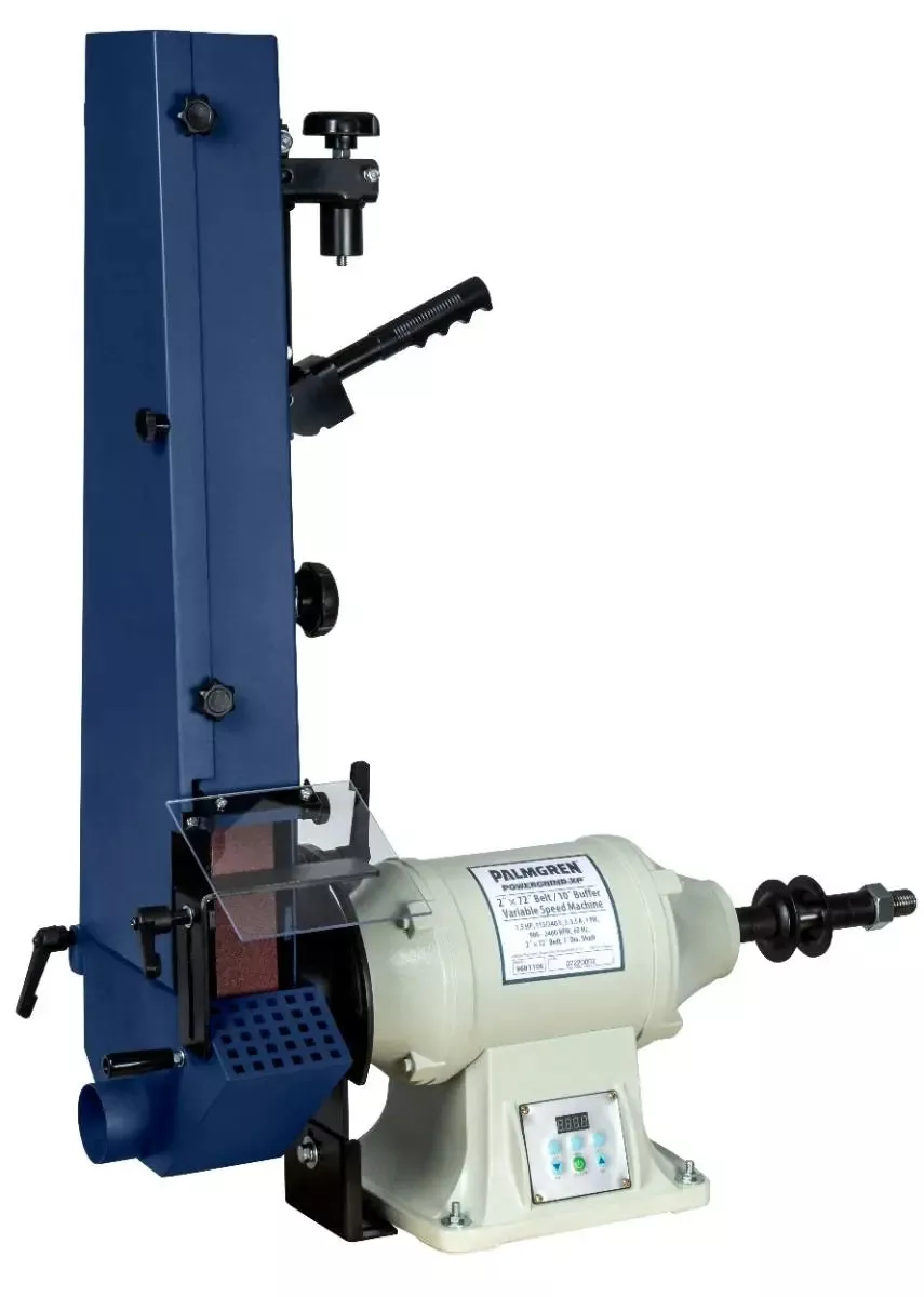 2″ Variable Speed Belt Grinder Single Belt W/Buffer