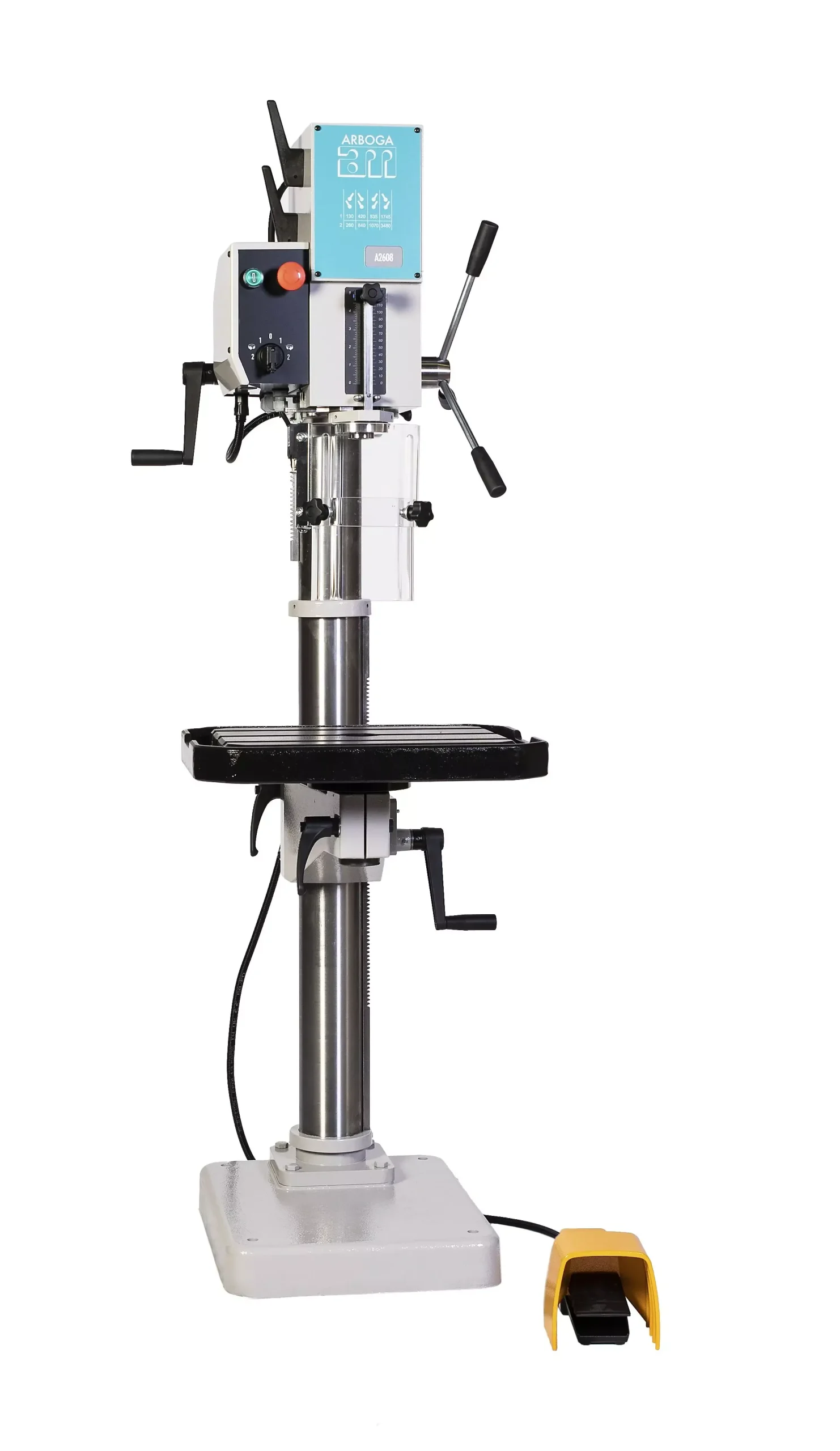 20″ Gear Head Drill Press with Foot Reversing Switch (230V 3 Phase)