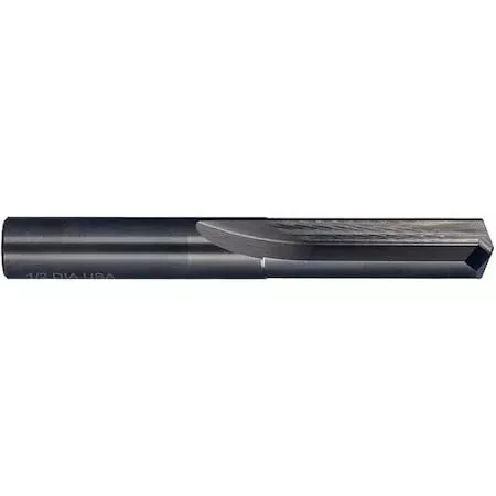 23/64 Solid Carbide 140 Degree Straight Flute Drill Chicago-Latrobe 769 Bright Carbide RHC