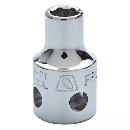 3/8" Dr, 7/32" Hex Socket Bit, Tether Ready, Socket Bit, Steel, 3/8 in, TpSz 7/32 in