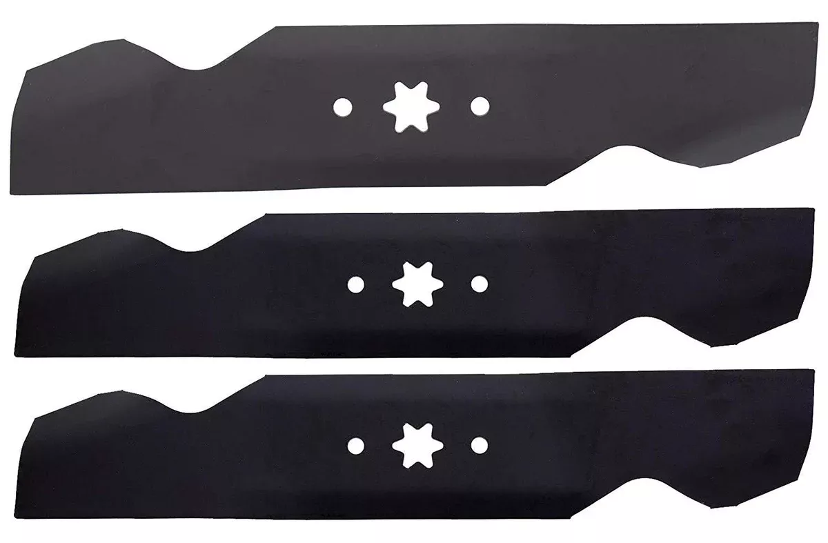3-Pack Compatible Hi-Lift Blade Set for MTD 136G679H709 (1996) Lawn Tractor