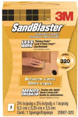 3M- Sanding Sponge- 320 Grit