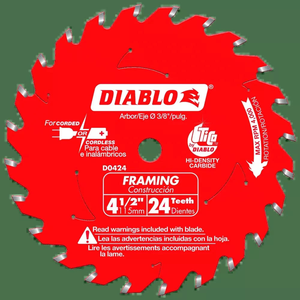 4-1/2 in. x 24 Tooth Framing Trim Saw Blade - 20 per Order