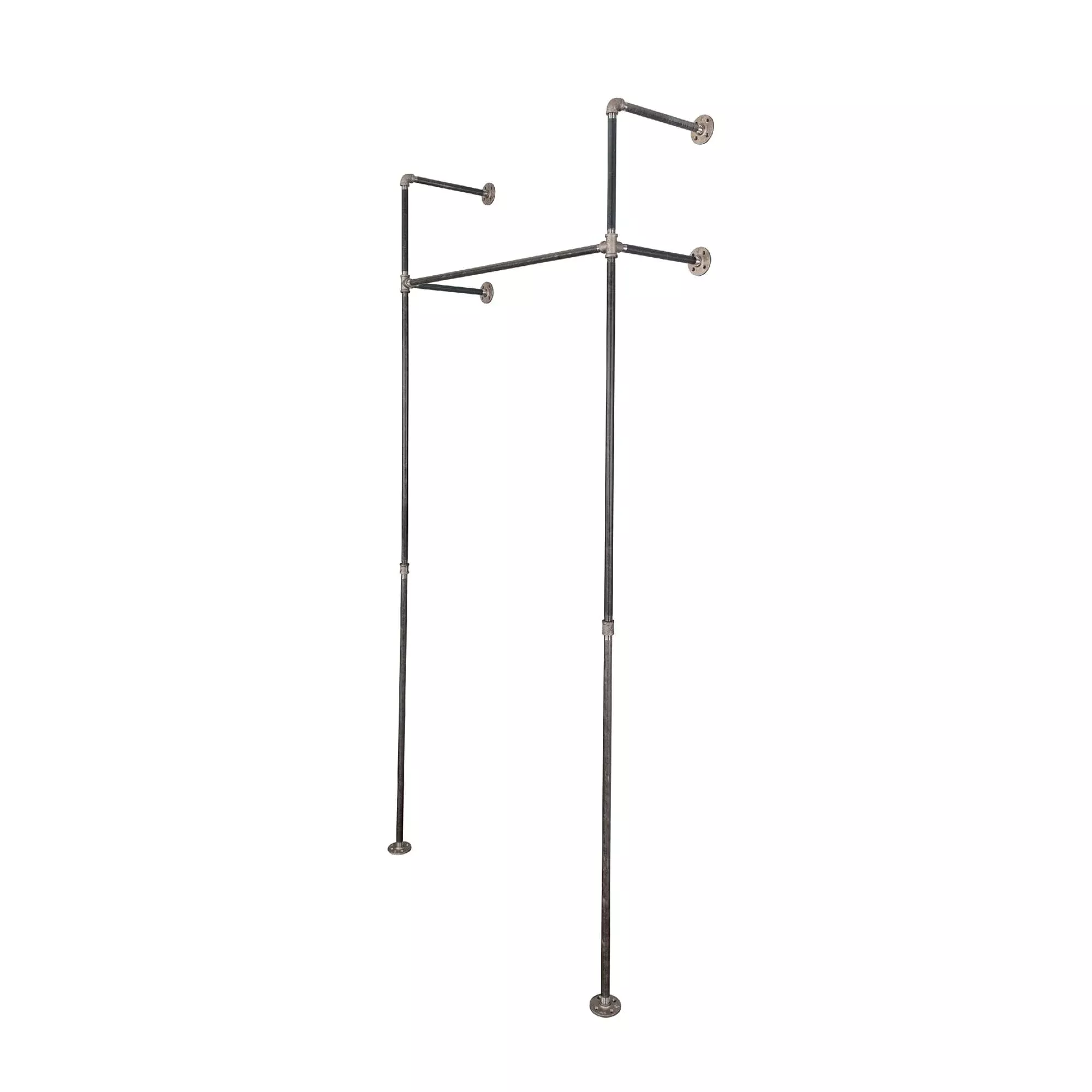 41 in. Wall Mounted Clothing Rack, Single