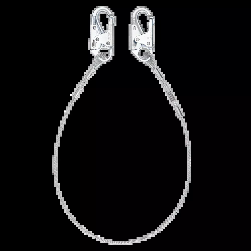 5' Cable Restraint Lanyard, Fixed-Length with Steel Snap Hooks – 83065 – FallTech