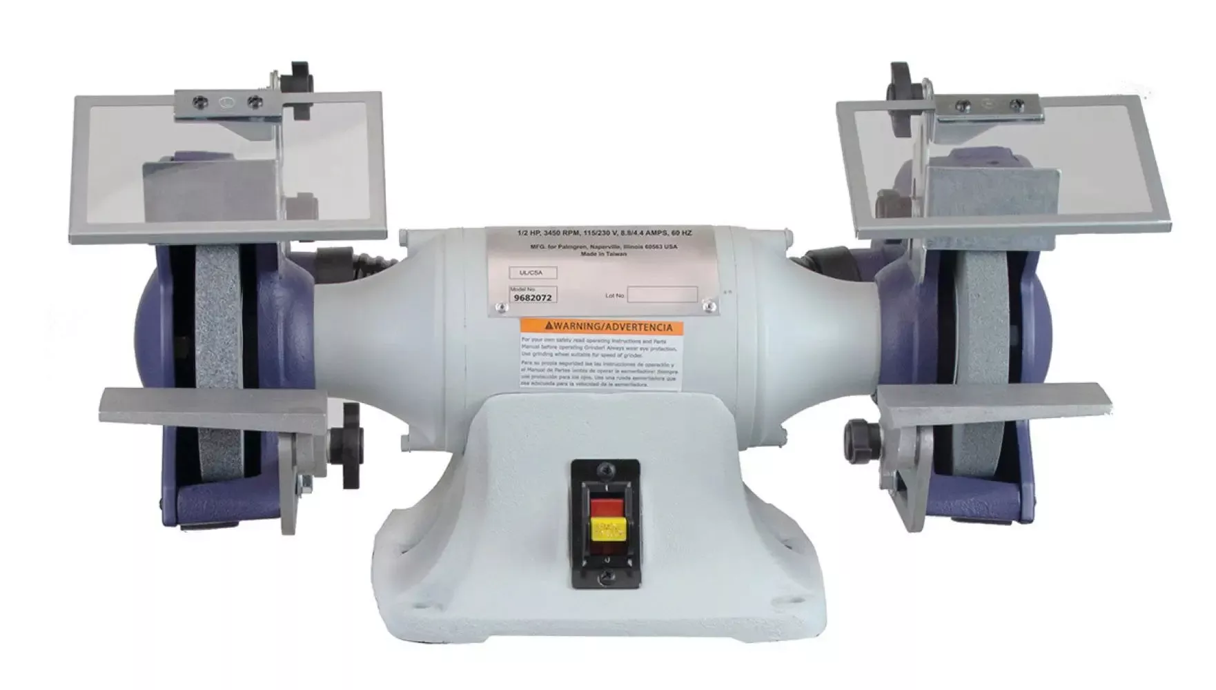 6″ 1/2HP 115/230V grinder w/dust collection