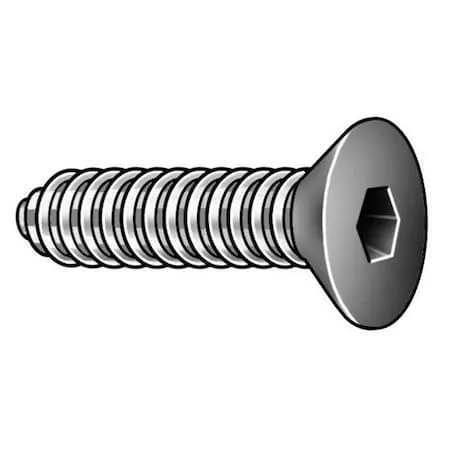 7/16″-14 Socket Head Cap Screw, Flat, Black Oxide Alloy Steel, 1 in Length, 100 PK