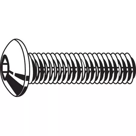 #8-32 Socket Head Cap Screw, Button, Plain 18-8 Stainless Steel, 5/8 in Length, 100 PK