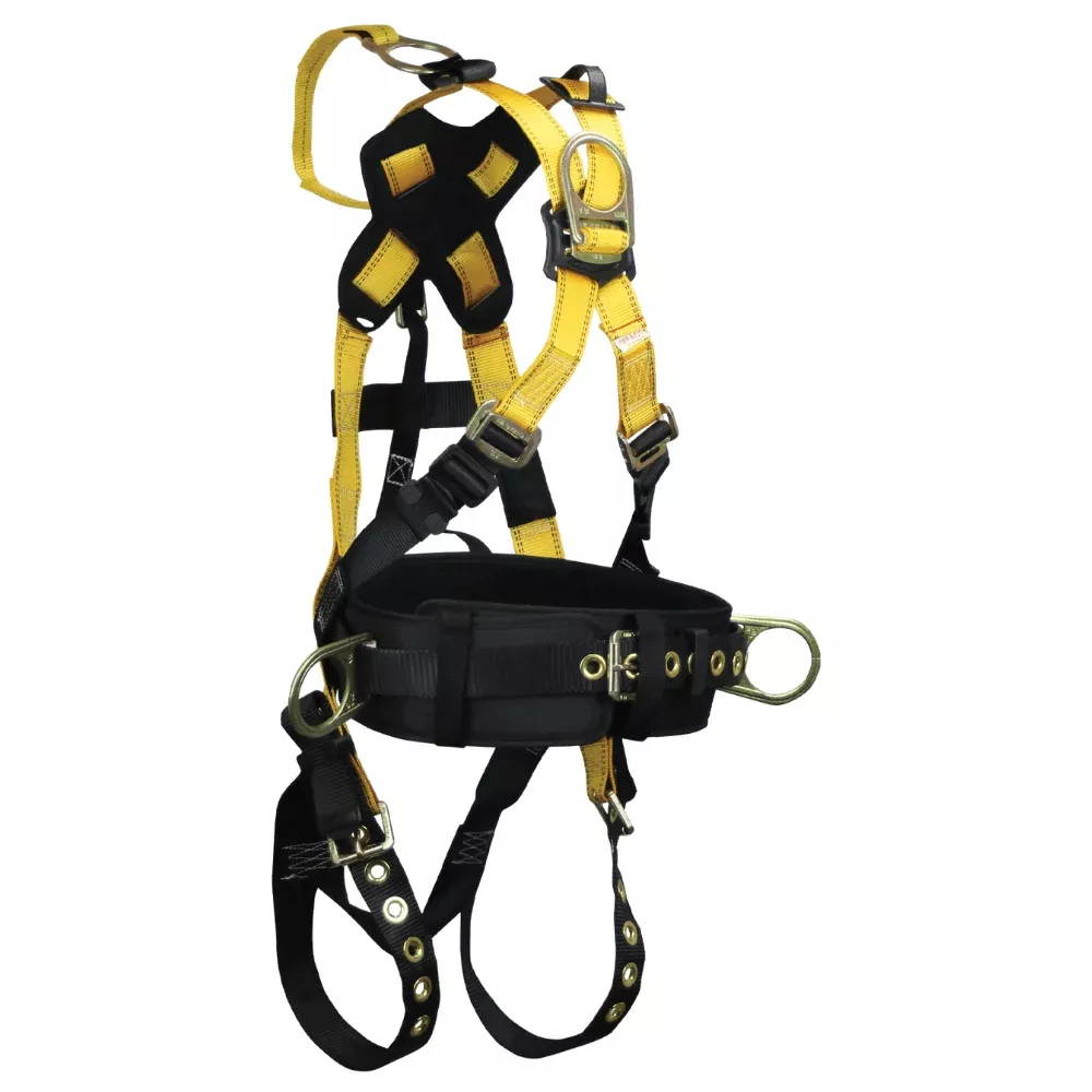 8026 Roughneck 5D Derrick Cross-Over Belted Full Body Harness – FallTech