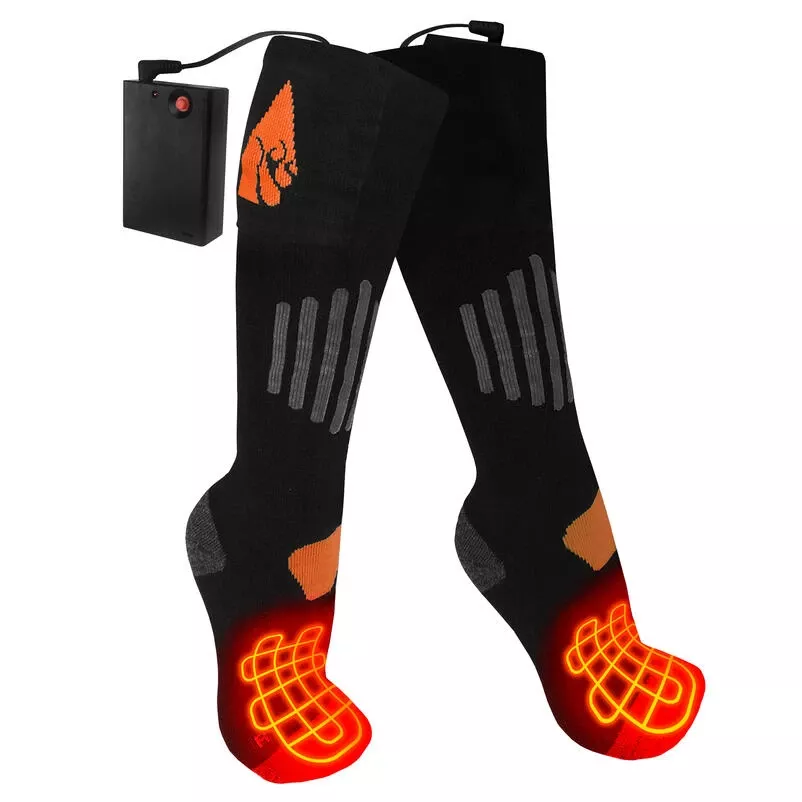 Actionheat Unisex Heated L/xl Socks Black