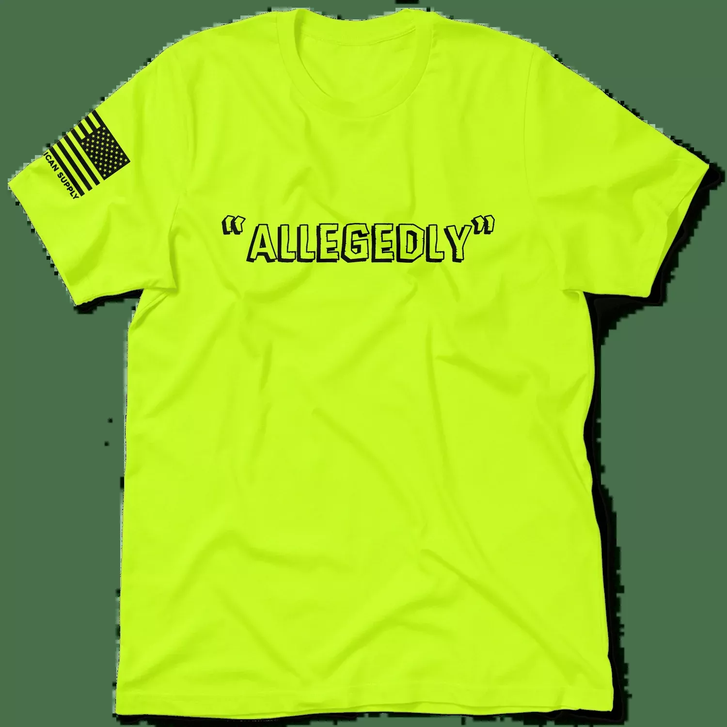 Allegedly – Safety Yellow T-Shirt