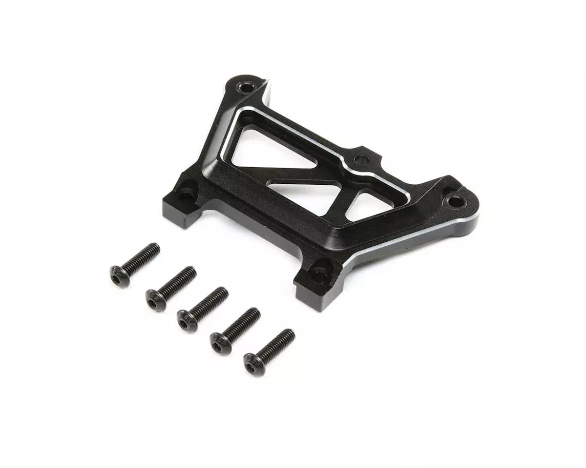 Aluminum Front Top Plate Black for DBXL-E 2.0 (LOS351018)