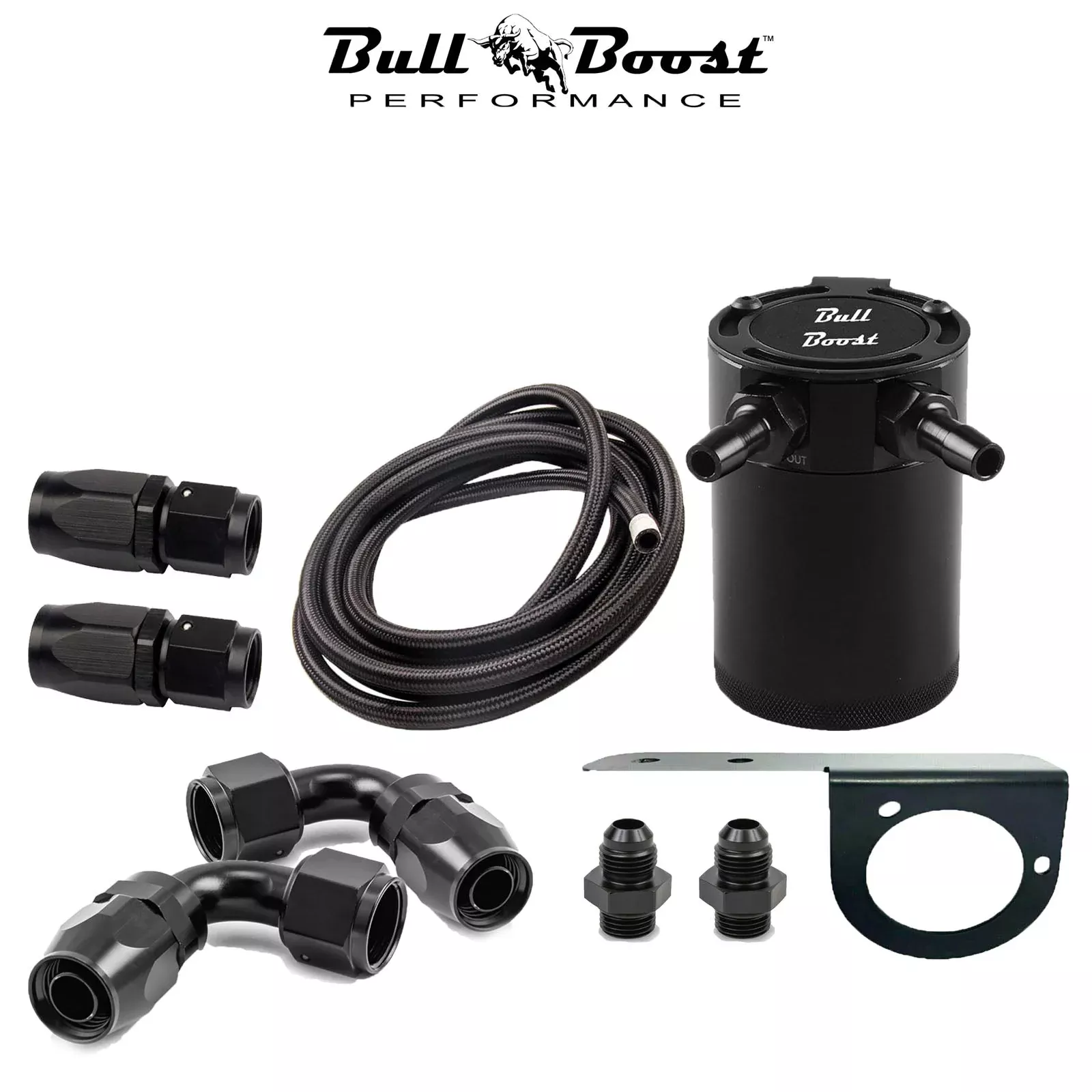 AN10 Motor Oil Catch Can 5ft Hose Kit Universal -AN10 Performance