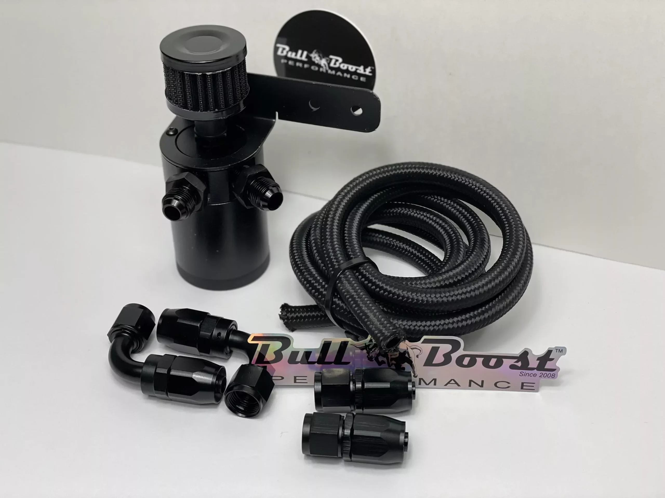 AN6 Performance Oil Catch Can Kit 2 Port -6AN +FILTER