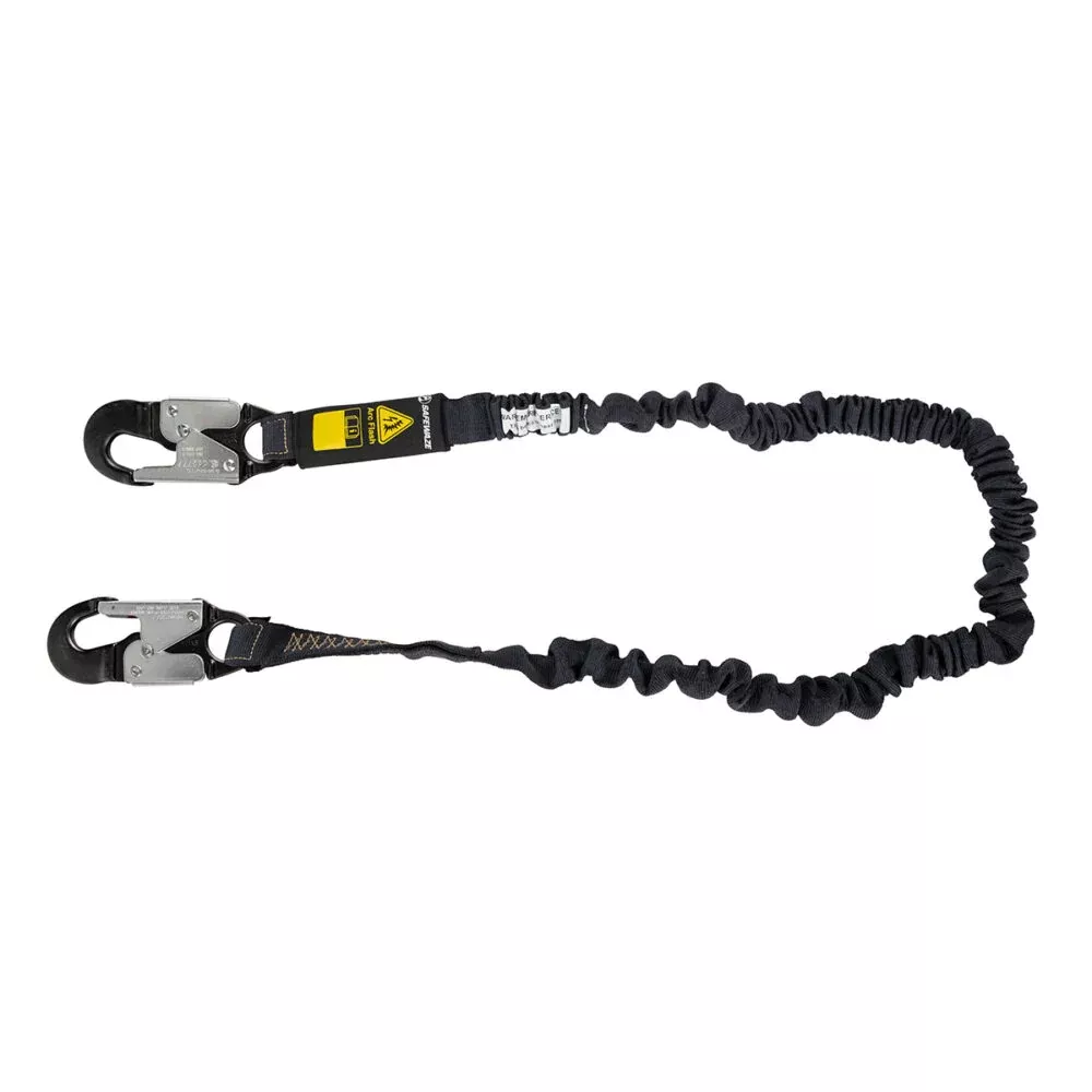 Arc Flash 6′ Internal Energy Absorbing Lanyard: Aramid, Alu Snap Hook