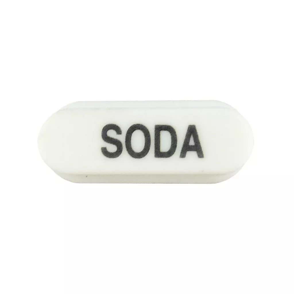 Bargun Oval Snap-On Button Cap, Soda - PH10-77-500