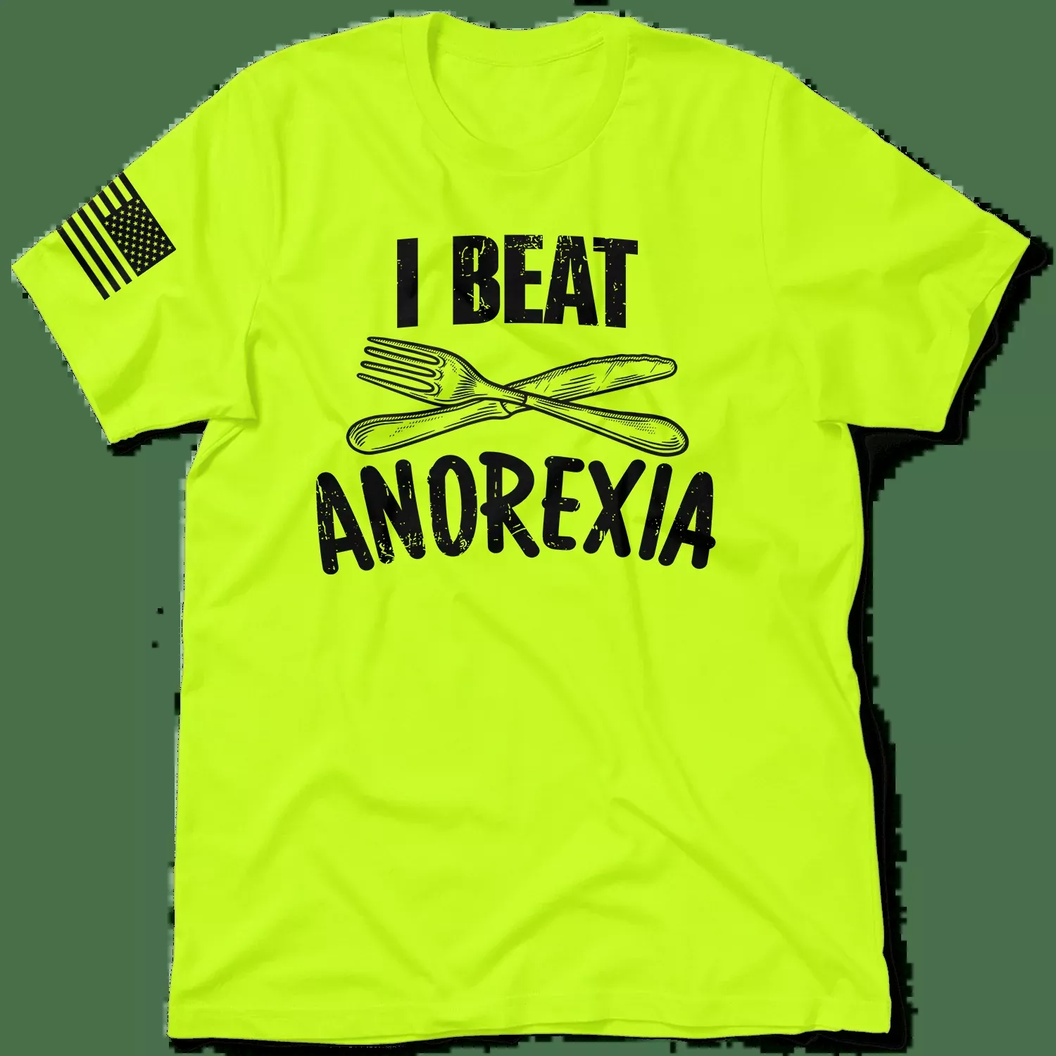 Beat Anorexia – Safety Yellow T-Shirt