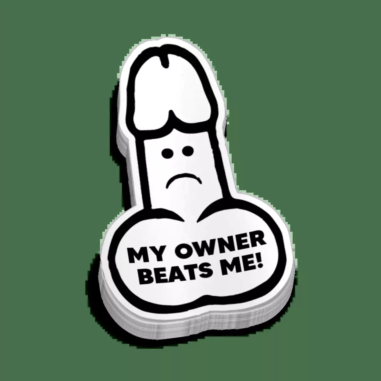 Beats Me Hard Hat Decal