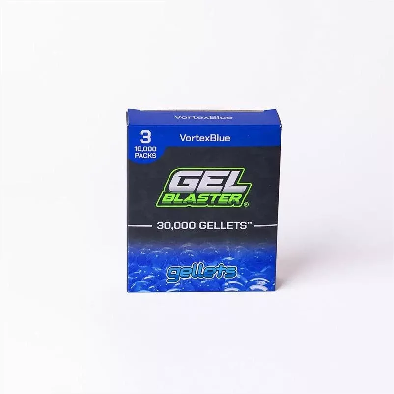 Blue Gellets Water Bead Ammo – 3-pack Plastic Gel Blaster Ammunition
