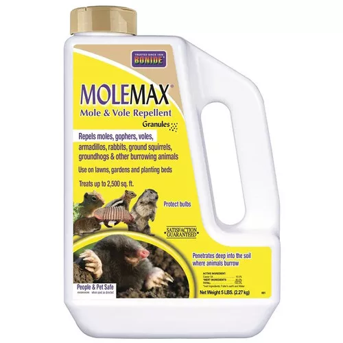 Bonide- MOLEMAX- Mole & Vole Repellant- Granular- 5 Lb Jug