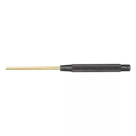 Brass Drive Pin Punch,3/16 In Tip,8 In L