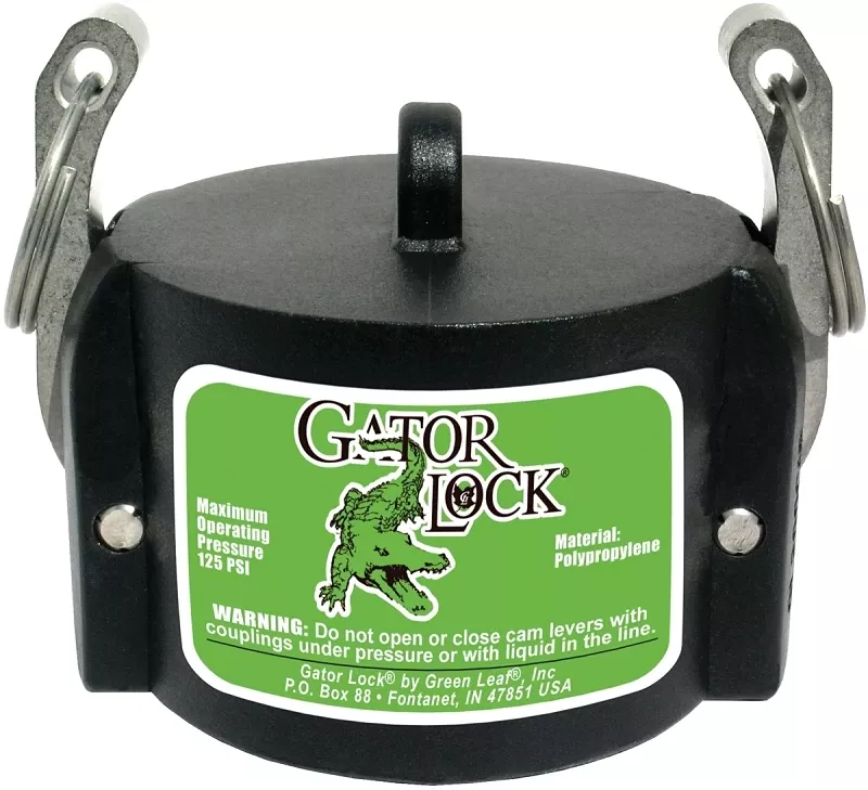 Cam Lock Cap, 2 Inch Male Adapter, 125 Psi Pressure Class, Polypropylene