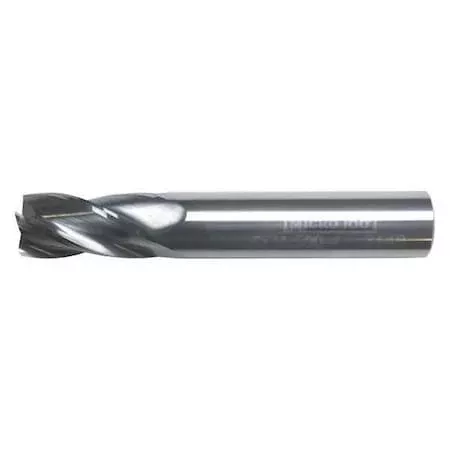 Carb End Mill,3/16 In,4FL,CC,AlTiN Coat