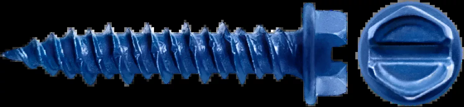CONCRETE SCREWS – HEX WASHER HEAD – 1/4″